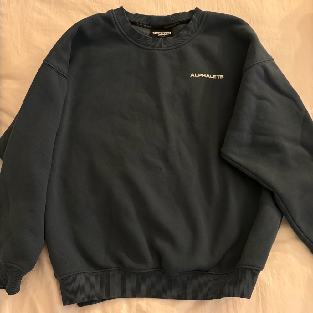 Alphalete Blue Crew Neck Sweater